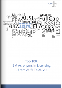 Cover - OMTCO - Top 100 IBM Acronyms In Licensing From AUSI To XUVU OMTCO - Top 100 IBM Acronyms In Licensing From AUSI To XUVU