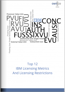 Cover - OMTCO - Top 12 IBM Licensing Metrics And Licensing Restrictions Cover - OMTCO - Top 12 IBM Licensing Metrics And Licensing Restrictions